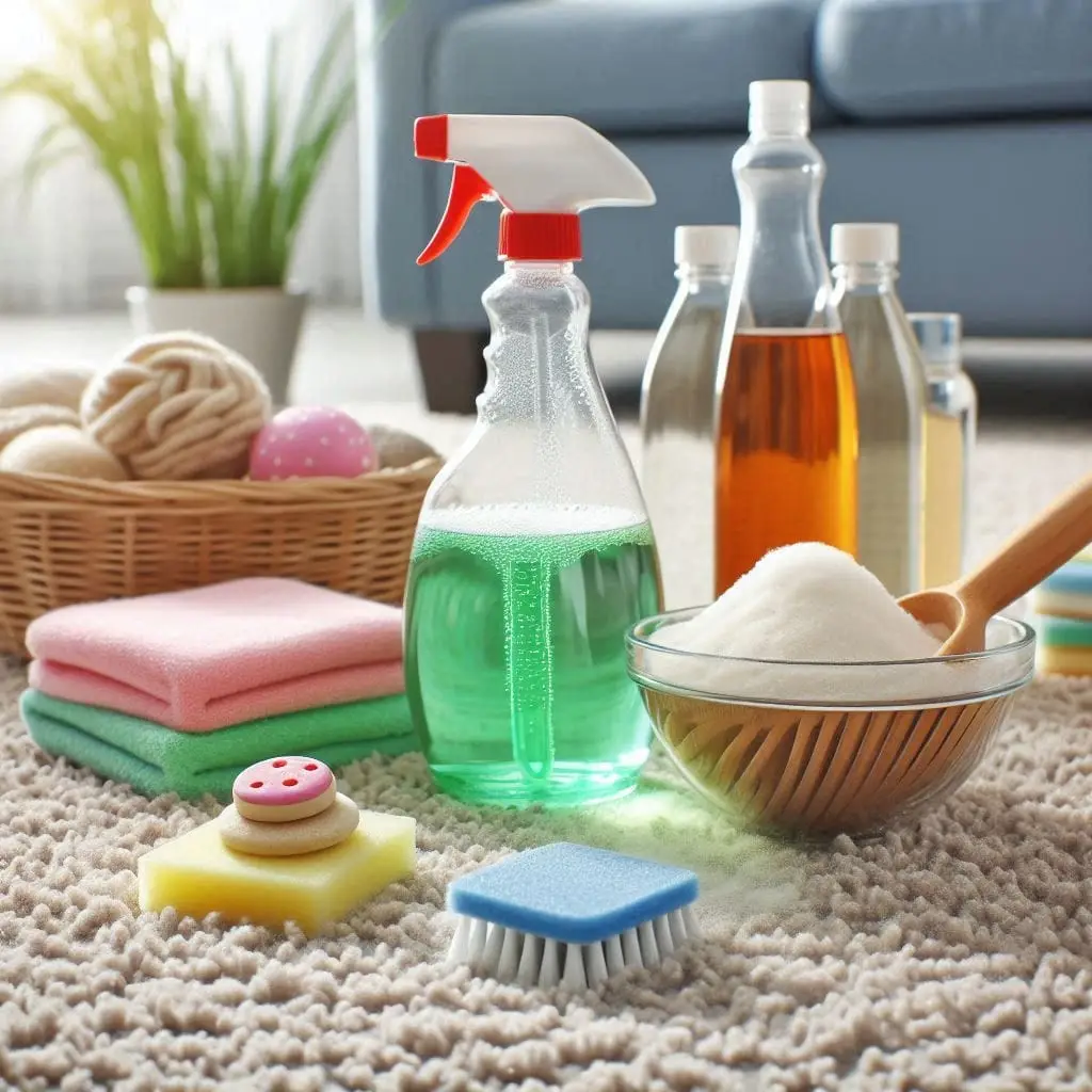 limpieza de alfombras con vinagre y bicarbonato
